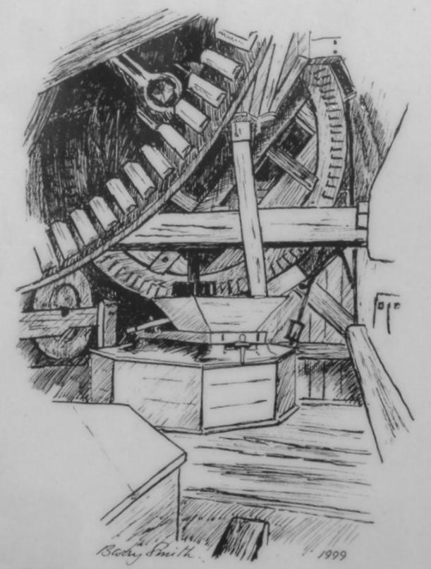 A sketch of the inner workings of the mill, from 1999